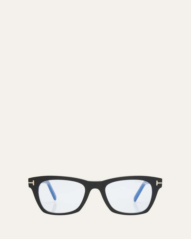 FT5886 Blue Blocking Acetate & Plastic Square Glasses